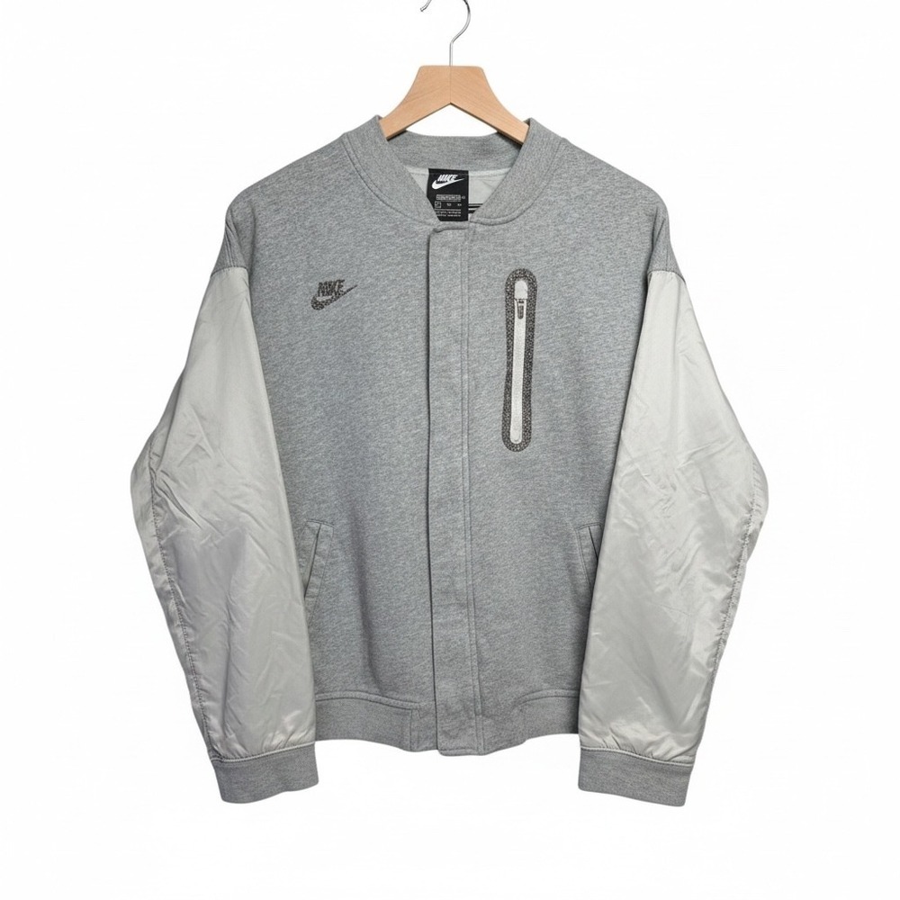 NIKE Sportswear Gray Bomber Jacket XL Gorpcore Minimalist Streetwear CU9322-050